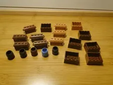 Lego Crate  w/ Handholds City Container Box Barrel Treasure Chest
