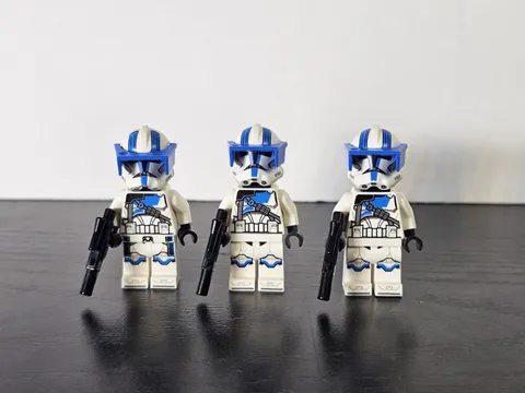 LEGO Star Wars Lot of 3 501st Clone Heavy Trooper Minifigures Phase 2 75345 sw12