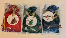 3 LEGO Christmas Ornaments TRAIN TREE NUTCRACKER Ret'd 2014-2016 Seasonal NIP