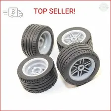 Technic Lego 8pc Wheel and Tire Set (Mindstorms nxt ev3 tyre) 56145 44309