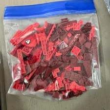 LEGO Bulk Lot Red Burgundy Bricks Plates Parts Sorted Mix MOC Kidcore Nostalgia