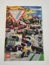 Rare Advertising Flyer Promotional Sheet LEGO City City 6389 6397 6346 6351 6668 1992