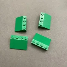 Lego 3297 Green Replacement Parts Pieces Lot of 4