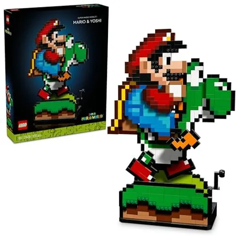 LEGO Super Mario World Mario and Yoshi Toy Block 71438 Gift
