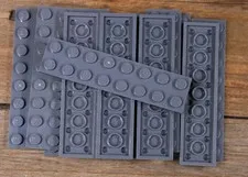 LEGO Dark Bluish Gray Plate 2 x 8 Part No. 3034 Qty 15