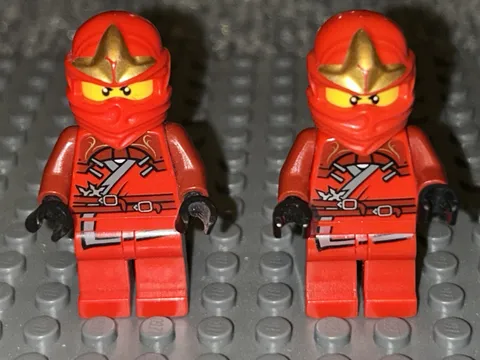 LEGO Ninjago Minifigures Lot of 2 Kai ZX Damaged Low Grade