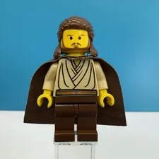 LEGO Star Wars Qui-Gon Jinn sw0027 Yellow Head 7161 7121 7101 Episode 1 Vintage