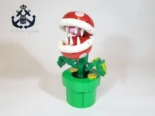 LEGO 2023 Super Mario Piranha Plant Set 71426 Desk Display Flower Enemy & Coins