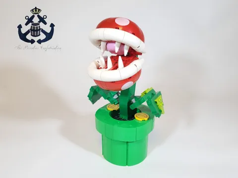 LEGO 2023 Super Mario Piranha Plant Set 71426 Desk Display Flower Enemy & Coins