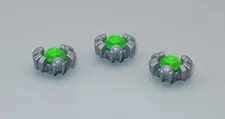LEGO Robot Spider alien flat silver trans bright green Nexo