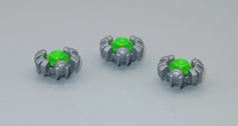 LEGO Robot Spider alien flat silver trans bright green Nexo