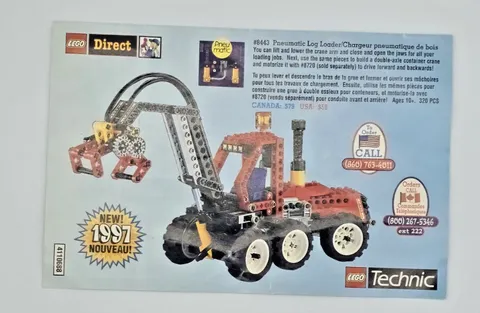 Vintage 1997 LEGO Technic Direct Ordering Brochure Catalog Pamphlet 4110688