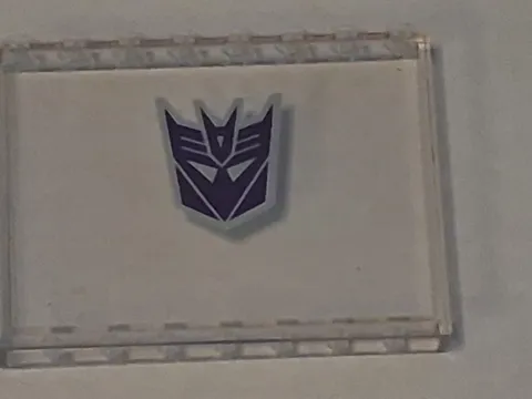 B NEW Lego 1 x 8 x 5 Panel w/ Dark Purple & Silver Decepticon 7567pb01