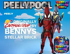 LEGO Deadpool Fortnite Peely Custom Carnagized Peelypool Limited Run by BSB23
