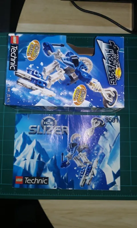 LEGO Throwbots / Slizer Box # 8501 Ski Ice Box & Instructions Only Bionicle 1999