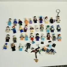Lot Of 30+ Mismatched Various Mixed LEGO Minifigures & Accessories