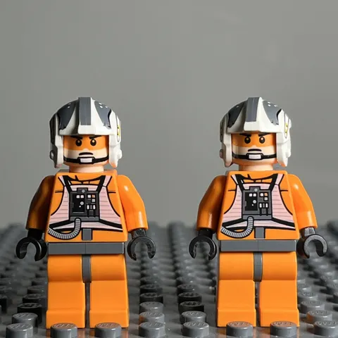 LEGO Star Wars Rebel Pilot Zev Senesca sw0260 Mini-Figure Lot Of 2 - 3A