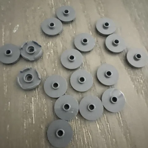 LEGO Tile 2 x 2 Round with Stud (18674)17 Pieces Dark Gray