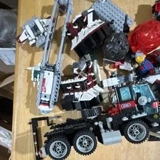 LEGO Bulk Lot Mixed Parts & Pieces - Truck, Star Wars, Hidden Side, truck 5590