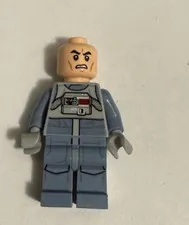 Lego Star Wars AT-AT Driver Minifigure SW0581 NO HELMET see pics free ship
