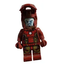 Lego Marvel Super Hero Ironman minifigures toy with armor helmet