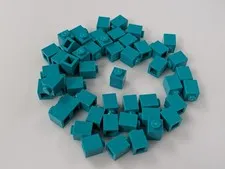 LEGO x50 Dark Turquoise 1x1 Brick (3005) Building Bricks Lot Bulk MOC