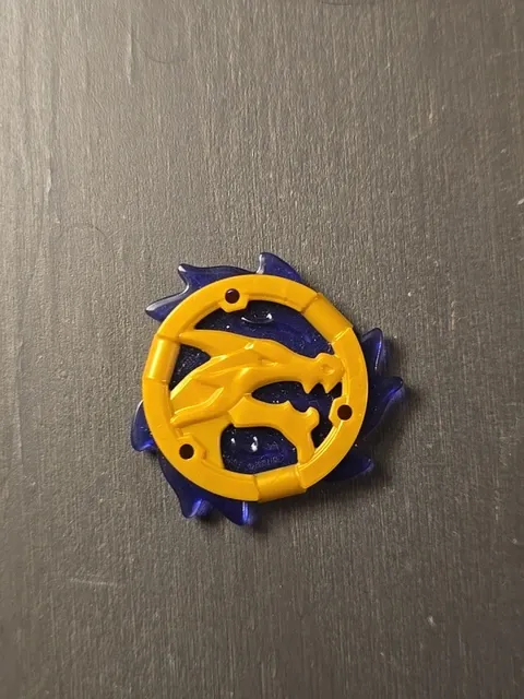 NEW LEGO | Parts - Ninjago Storm Amulet - Pearl Gold Ring w/ Flames