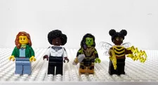 LEGO Marvel, DC Girl Minifigure Lot Bumblebee, Gamora, Monica Rambeau, Claire