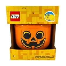LEGO 4031 Storage Head Small Orange Pumpkin Jack O Lantern Container Halloween