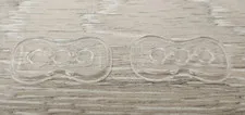 Lego 88000 17514 Trans Clear 2 x 4 2 Studs Curved Sides Minifigure Stand Lot Of2