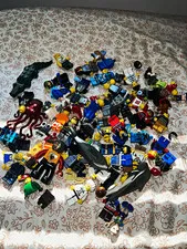 LEGO Minifigure Lot Assorted Characters with Accessories Plastic Age 6+