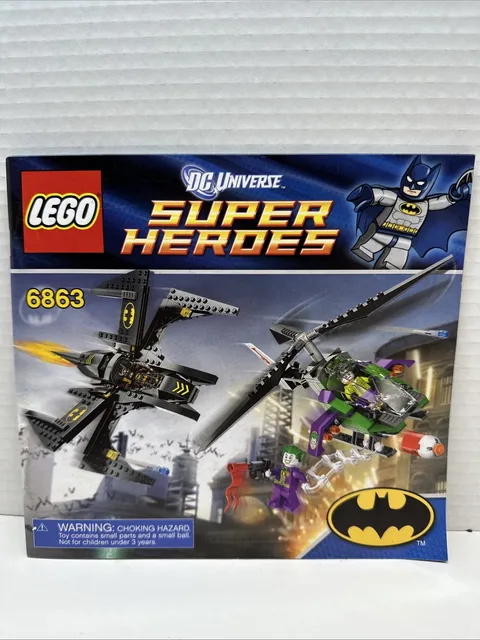 LEGO Super Heroes Batwing Battle Over Gotham City 6863 Instruction Manual Only
