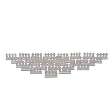 30 pc Lego White Picket Fence Part 33303  Pre Owned Use Clean