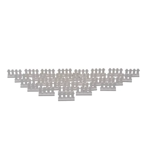30 pc Lego White Picket Fence Part 33303  Pre Owned Use Clean