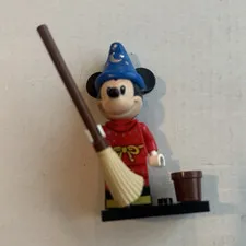 LEGO Disney MINIFIGURES Sorcerer Mickey Mouse Minifigure w/ Broom & Bucket 71012