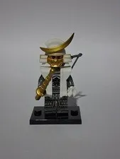 Samurai Wave Warrior With Crossbow & Golden Color Catana ArmorecustomNinja- Lego