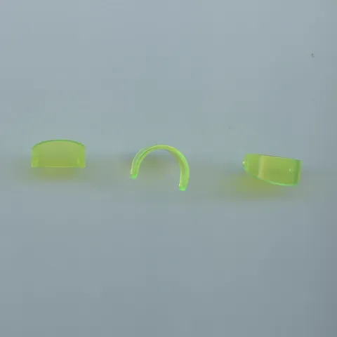 LEGO x 3 Trans-Neon Green Minifigure, Visor Standard 2447 space