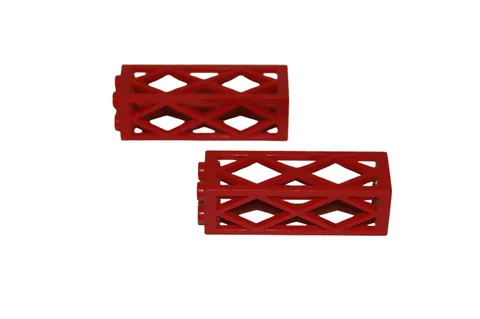 2 Lego® TRAIN Railway 9V RC Support Pillar 2x2x4 RED
