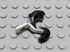 LEGO Black Marbled Bushy Minifigure Animal Tail Accessory
