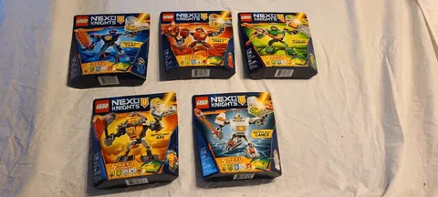 LEGO NEXO KNIGHTS Powers Set of 5 All New Clay Macy Aaron Axl Lance