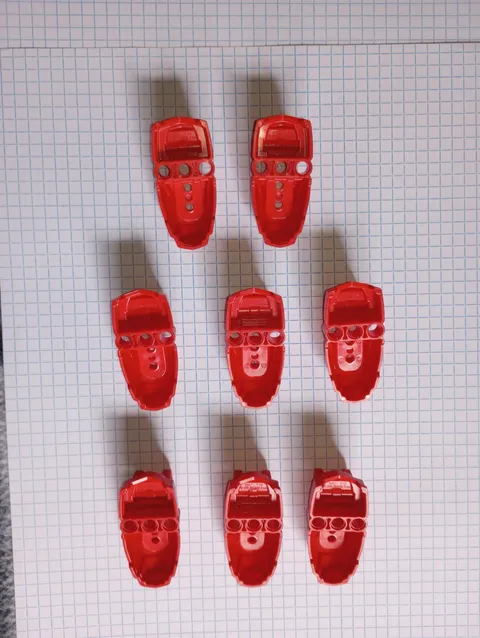 8 Bionicle Lego Red 90661 Star Wars Hero Factory Foot 8 Pieces WYSIWYG IRL