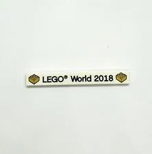 Lego World Denmark 2018 Exclusive 1x8 Printed Tile Torso Promotion Rare!! HTF!!