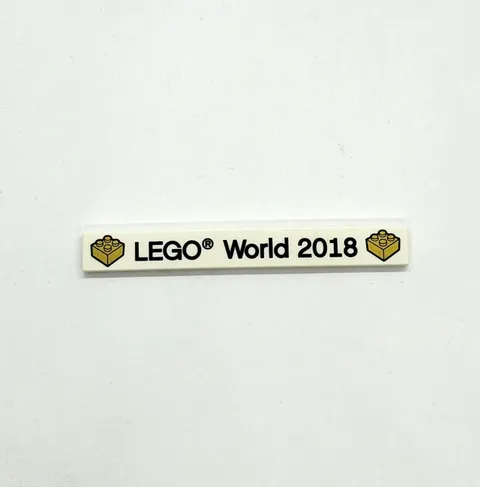 Lego World Denmark 2018 Exclusive 1x8 Printed Tile Torso Promotion Rare!! HTF!!