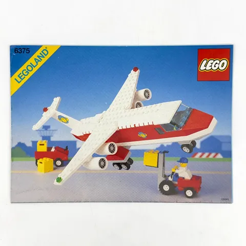 Lego Town Trans Air Carrier 6375 Vintage 1990 Airplane- Instruction Booklet ONLY