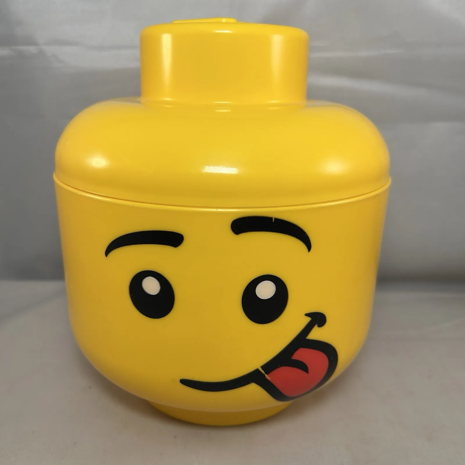 Lego Minifigure Head Storage 7" Container - Pre-Owned