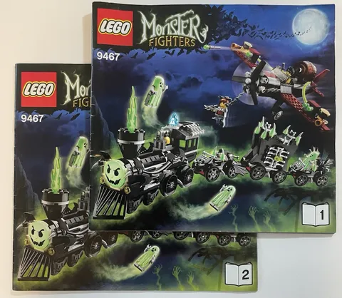 LEGO® Monster Fighters The Ghost Train 2012 Instruction Manuals 1 & 2 Set 9467