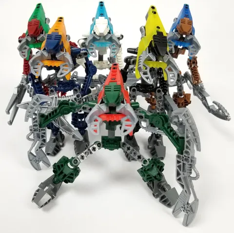 LEGO Bionicle Vahki Lot All 6 without Kanoka Disks 8614 8615 8616 8617 8618 8619