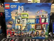 LEGO City 60380 Downtown Multi-Feature Playset 2010pcs Set, 8+