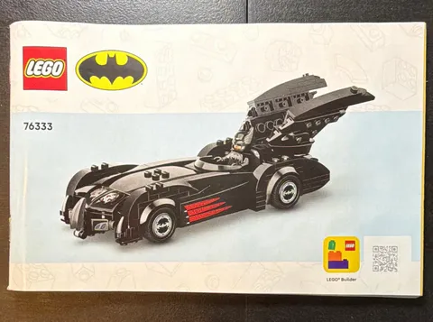 LEGO Batman 76333 Batmobile Manual Booklet Illustrated Multilingual 2020
