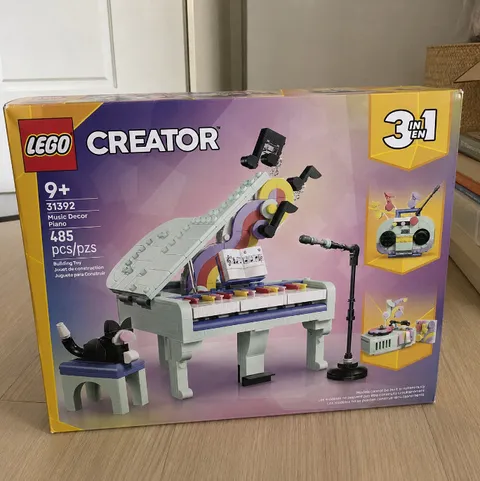 LEGO Creator 3 in 1 Music Decor Piano with Cat 31392